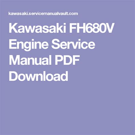 Kawasaki fh641v fh661v fh680v gas engine service repair manual improved download. - Minolta dynaxmaxxum 9xi hove guida utenti.
