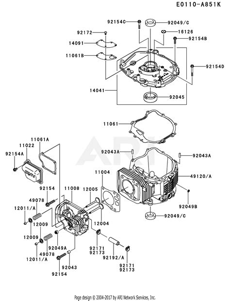 Kawasaki FJ180V-BS04 4 Stroke Engine FJ180V Parts Diagrams. Parts Lookup - Enter a part number or partial description to search for parts within this model. There are (162) parts used by this model. Substitute part, supplied until the stock is exhausted. Substitute part, supplied until the stock is exhausted.