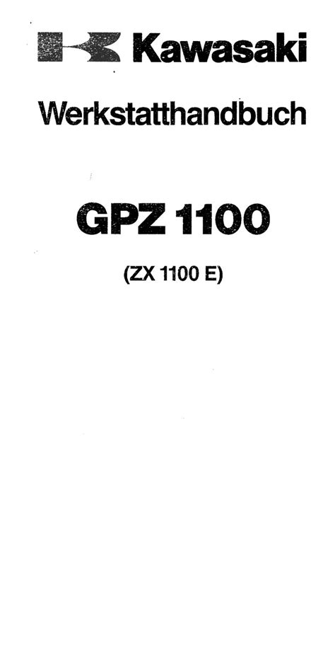 Kawasaki gpz 1100 e workshop service repair manual. - Levantamentos e pesquisas em andamento no ibge, 1982/1983.