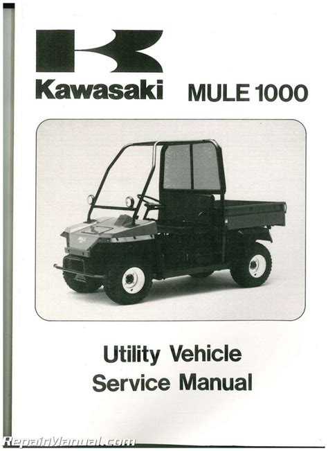 Kawasaki kaf450 mule 1000 1991 service repair manual. - Nissan forklift electric 1b1 1b2 series service repair manual.