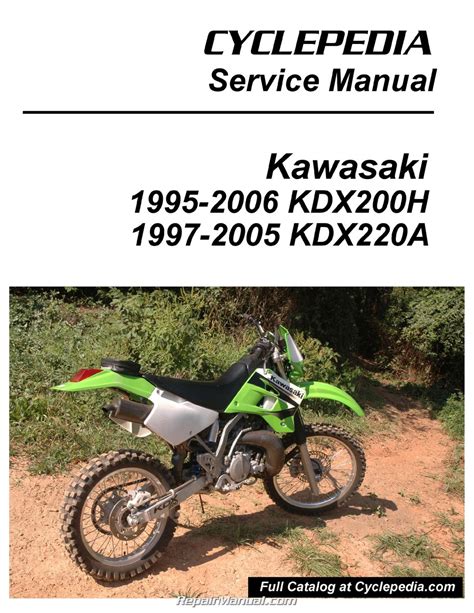 Kawasaki kdx200 motorcycle full service repair manual 1989 1994. - Grita por mí karen rose productmanualguide.