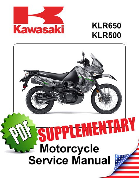 Kawasaki klr500 klr650 1987 repair service manual. - Warner swasey 3a lathe operation manual.