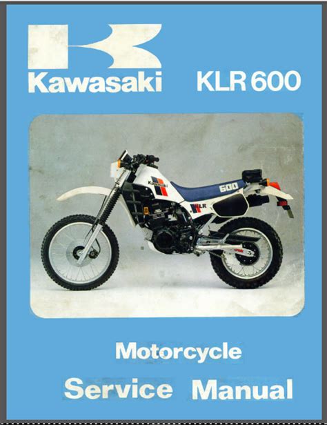 Kawasaki klr600 full service repair manual 1984 1987. - Tischler apos s berechnungshandbuch 1. ausgabe.