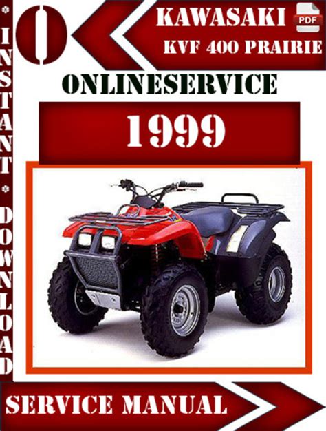 Kawasaki kvf 400 prairie 1999 digital service repair manual. - Service manual for sewing machine siruba.