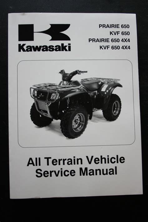 Kawasaki kvf650 2002 factory service repair manual. - Hunter college chem 106 lab manual.