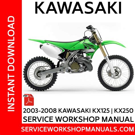 Kawasaki kx 125 kx250 service manual 2003 2004 2005 2006 2007 2008. - Canon eos digital rebel xt original instruction manual.