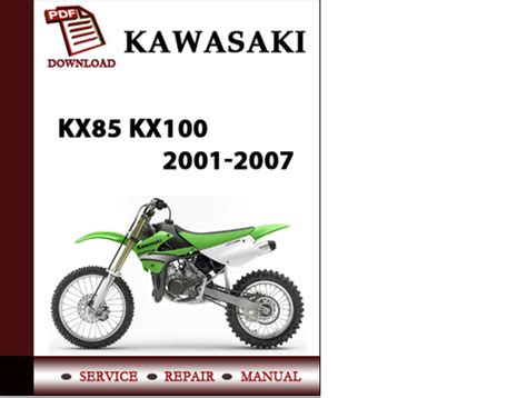 Kawasaki kx85 kx100 2001 2007 workshop service repair manual download. - Otto bauer und die russische revolution.