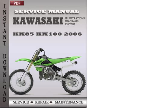 Kawasaki kx85 kx100 2006 factory service repair manual download. - Mastering a and p lab manual.