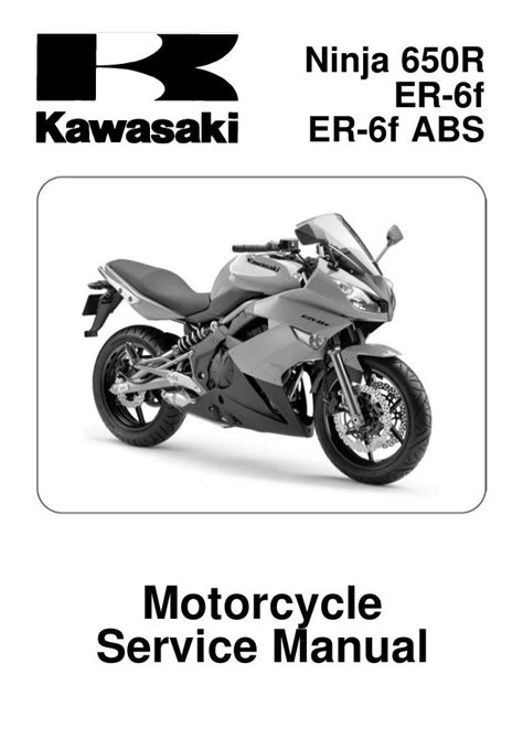 Kawasaki ninja 650r er 6f abs full service repair manual 2009 onwards. - Whats in the probation assistant study guide.