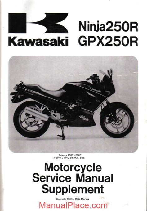 Kawasaki ninja gpx250r 1988 2005 service reparaturanleitung. - Guide to intermodal transport in the us.