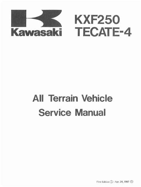 Kawasaki tecate 4 manual de servicio. - Born standing up a comics life.