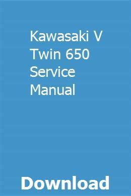 Kawasaki v twin 650 service manual. - Timing chain nissan x trail workshop manual.