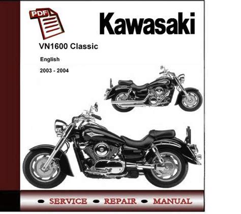 Kawasaki vn1600 classic 2004 2006 manual de reparación de servicio. - Johnson 50hp outboard jet drive repair manual.