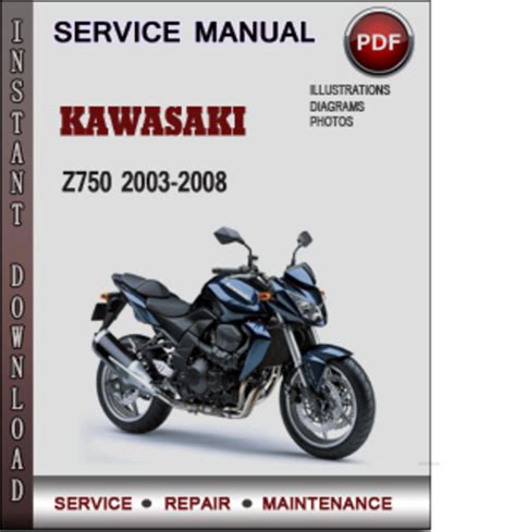 Kawasaki z750 2003 2008 factory service repair manual. - Manuale del proprietario per la moto yz450f 2015.