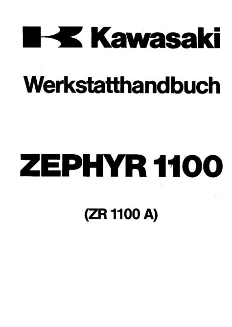 Kawasaki zr1100a zephir 1100 workshop service repair manual. - Caterpillar generator operation and maintenance manual.