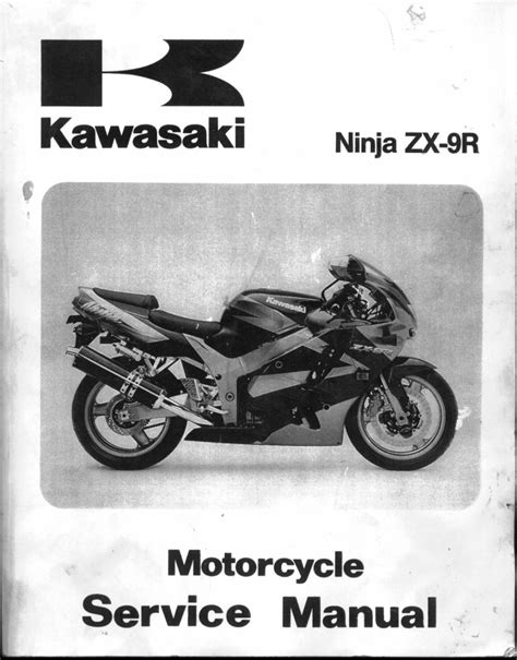 Kawasaki zx9r zx 9r 1998 workshop service manual. - Manual del corredor de competicion deportes.