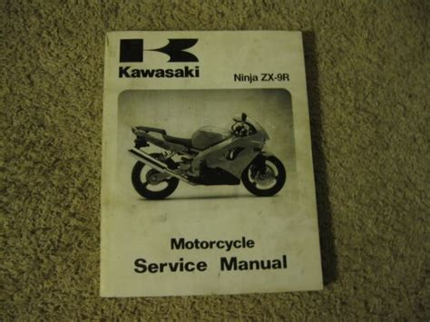 Kawasaki zx9r zx900 c1 d1 1998 1999 manuale di riparazione di servizio. - 2009 harley davidson sportster models service manual part number 99484 09.