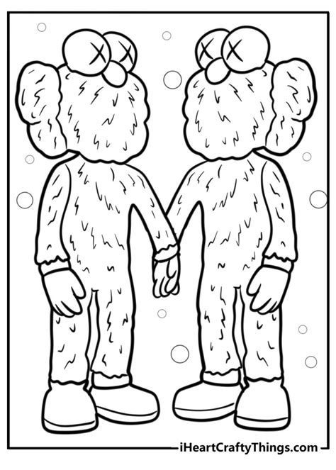 Kaws Coloring Shee