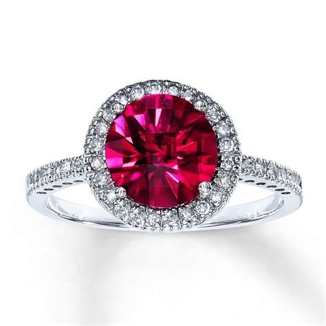 Lab-Created Ruby Ring 10K Yellow Gold. $369.99. Pay as low as $65/mo for 6 months …