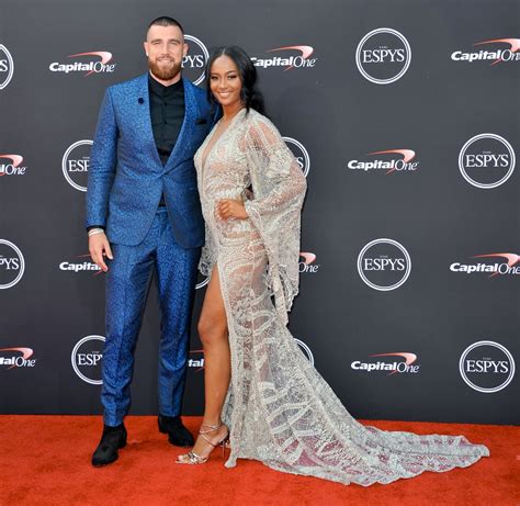 Travis Kelce and Kayla Nicole attend The 2018 ESPYS at Microsoft T