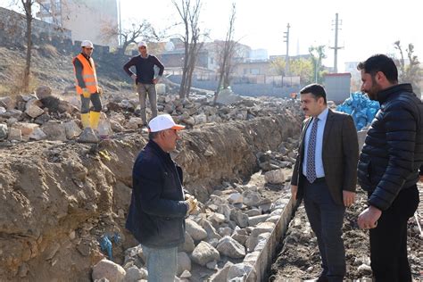Kaymakam Serttaş ve Belediye Başkanı Pilavcı, restorasyon çalışmalarını inceledis