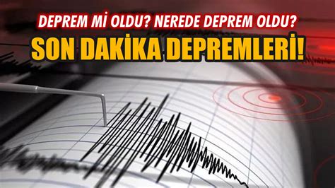 Kayseri deprem mi oldu