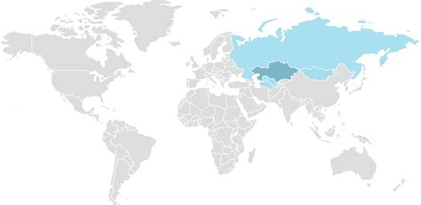 Kazakh - Worldwide distribution - Worlddata.info