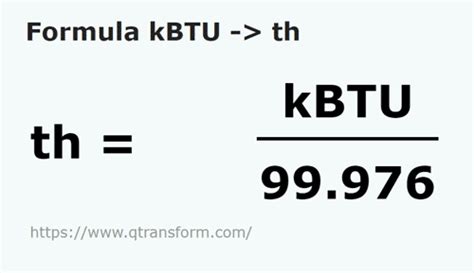 Kbtu to therms. The school used 1,170,000 kilowatt-hours of power during the year in question. Kilowatt-hours is multiplied by 3.412 to obtain kBTUs, therefore 1,170,000 * 3.412 = 3,992,040 kBTUs. This is divided by the total square footage of 25,500 square feet for an Energy Use Intensity of 3,992,040 / 25,500 = 156.55 kBTU/sf/year. 