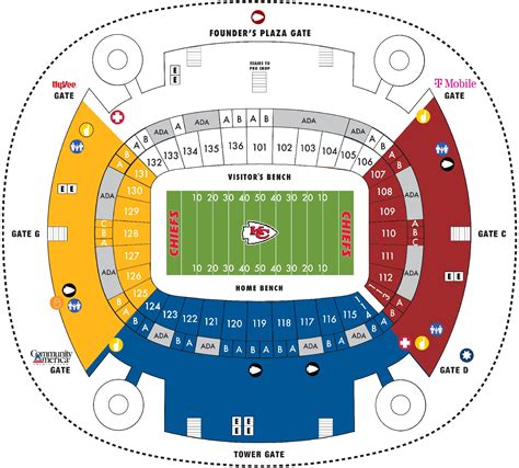 Kc chiefs stadium seating. Arrowhead Stadium ticket prices can vary, but typically, a ticket to an event there costs $77. Kansas City Chiefs tickets typically sell for $79. Arrowhead Stadium concert tickets sell for an average of $129 on SeatGeek, though that is of course subject to change depending on who is performing. 