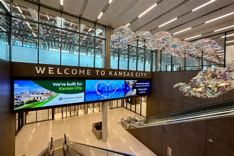 Kck airport. Travelers at the Kansas City International Airport's new terminal in 2023. A study by the Kansas City Area Transportation Authority and the Mid-America Regional … 