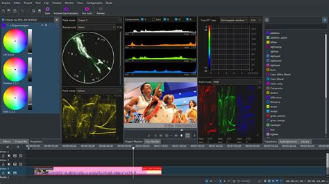 Kden live. Kdenlive is a powerful, free and open source video editor. It can be downloaded here (for Windows, Linux, and Mac): https://kdenlive.org/en/ 