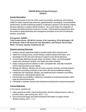Pediatrics. Develop and assess clinical judgment skills through a report on assigned clients with activities related to acuities, clinical prioritization cues, nursing concerns, weight-based medication administration, and sequentially determining appropriate actions. Students provide nursing care while working through time pressure and .... 