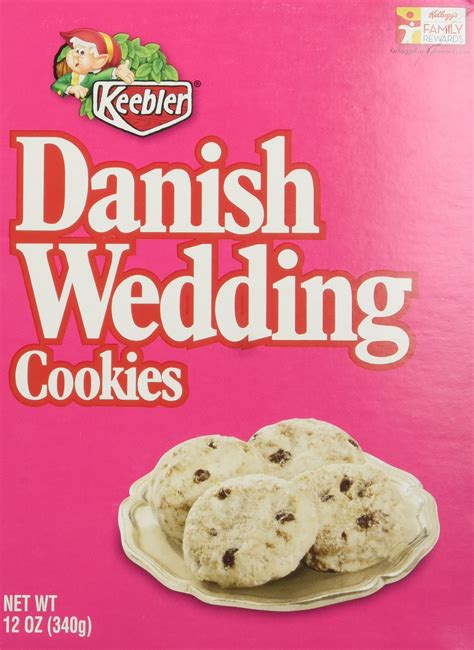 Keebler danish wedding cookies. To make these delicious cookies, you must first preheat the oven to 300 degrees or 275 degrees if you're using a dark baking sheet. Mix butter and sugar together until well combined. Then, add flour, salt, and vanilla or almond extracts. Mix until smooth and well-blended. Bake for 20 to 25 minutes. 
