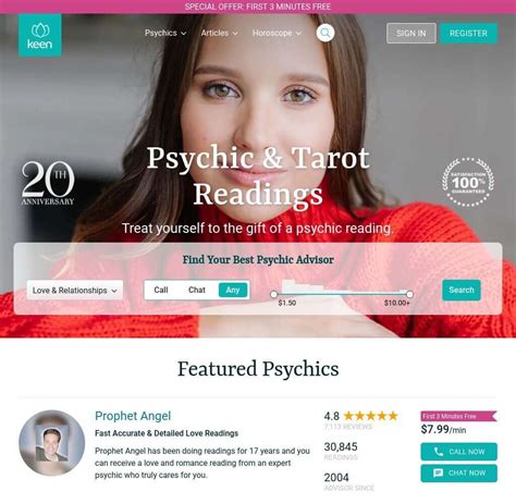 Keen psychic website. Here Are A Few Pointers On How It Works: First you search the directory for the good psychics on keen; you can view feedback, types of advice, credentials, price and photo for each advisor. To get one of the top and front pages the psychic needs to bid for exposure. That means the psychic prepared to PAY the highest bid gets the top listing. 