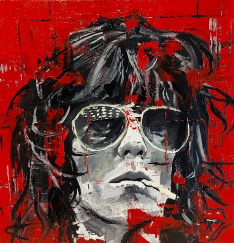 Keith Richards oil painting. The Rolling Stones. commissions …