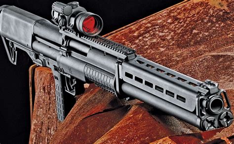 The new IWI bullpup looks pretty cool, straight outta XCOM 2. We don't know much about it yet 'cept for pics, stats, MSRP and a guy shooting it a couple times at Shot. IWI has their work cut out matching KSG's trigger. And they are not known for their great triggers. Capacity of TS12 is 15+1. Its a beast tho at 8+ lbs.. Kel tec shotgun holds 25 shells