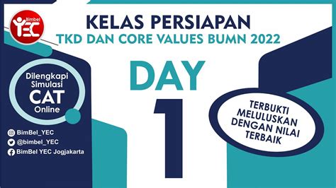 Kelas Persiapan TKD dan Core Values BUMN 2024 - Day 1