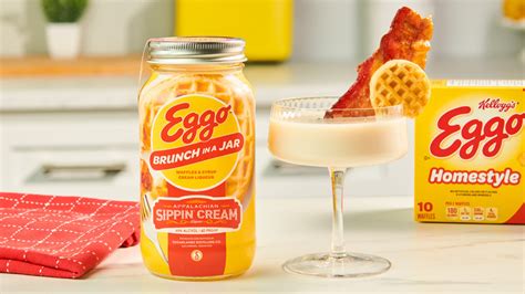 Kellogg’s launches Eggo-flavored liqueur Boozy Brunch in a Jar