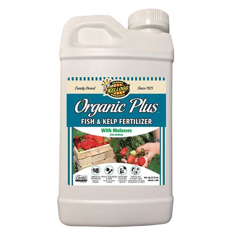KELLOGG GARDEN ORGANIC FISH AND KELP FERTILIZER will help your annuals, fruits, herbs, and vegetables produce larger blossoms, a more bountiful harvest, and more lush foliage. We stand behind … Reviews for Kellogg Garden Organics 11.5 lb. Organic …. 