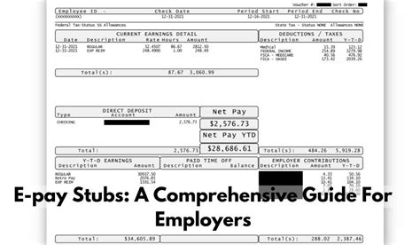 Accessing And Understanding Your Electronic Paystub