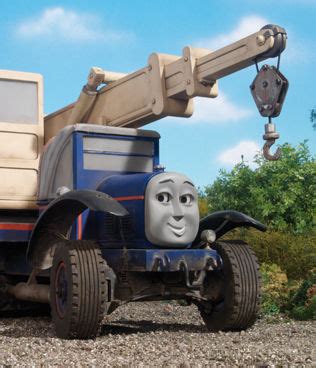 -Bio: Kelly is a mobile crane working for the Sodor Construction Company, otherwise known as the Pack. In fact, he is the oldest member of the group, and originally owned by Miss Jenny's father. He is seen as the Pack's Leader, as he is very wise, patient, and gets along well with everybody.. 
