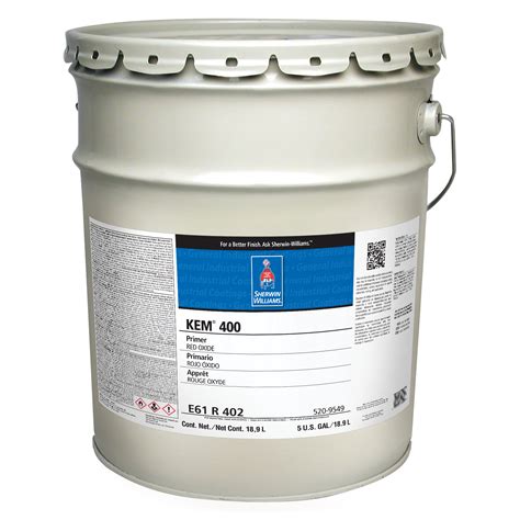 Paint; Item Type Alkyd Enamel; Container Capacity 1 Gallon; Container Type Can; Color/Shade Fire Hydrant Red; Touch Dry Time 2 to 4 Hr; Temperature Rating 212 Deg F; Area Coverage 230 to 390 Sq Ft; Application General Plant Maintenance, Machinery, Equipment, Structural Steel, Pipe, Metal Cabinet, Locker, Railing, Trim, Door, Gate, …. 