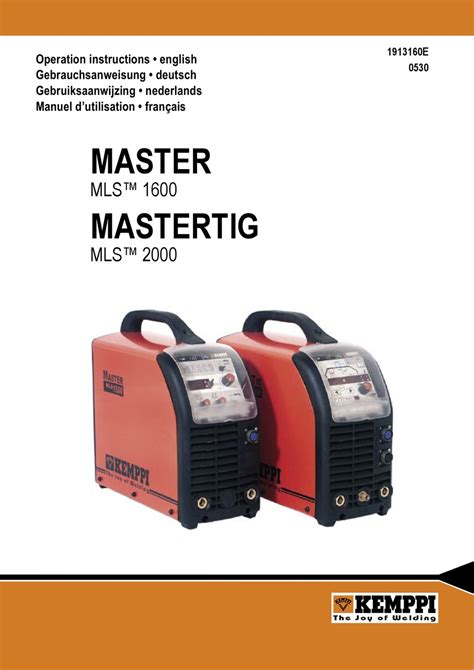 Kemppi master 1600 user guide english. - Registrering af friluftsanlaeg og friluftsinteresseomraader samt oensker herom.