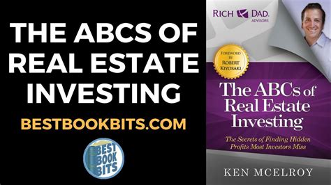 Ken McElroy: The ABCs of Real Estate Investing Book Summary