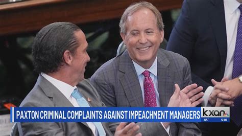 Ken Paxton to file criminal doxing complaints against 12 House impeachment managers