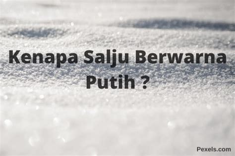 Kenapa Salju Berwarna Putih? Ini Alasannya - hiroeshy.com