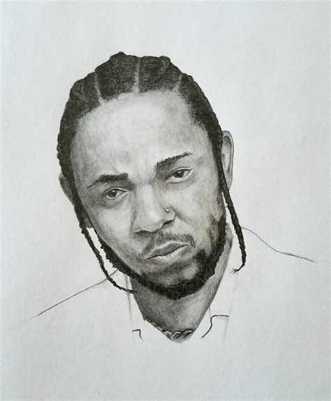 Kendrick Lamar Celebrity Artwork, Black Celebrities, Drawing Faces