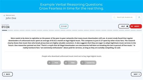 Kenexa Verbal Reasoning Test Answers