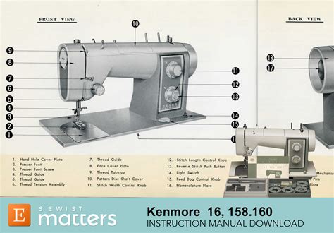 Kenmore 16 stitch sewing machine manual. - The baker s manual for quality baking and pastry making.