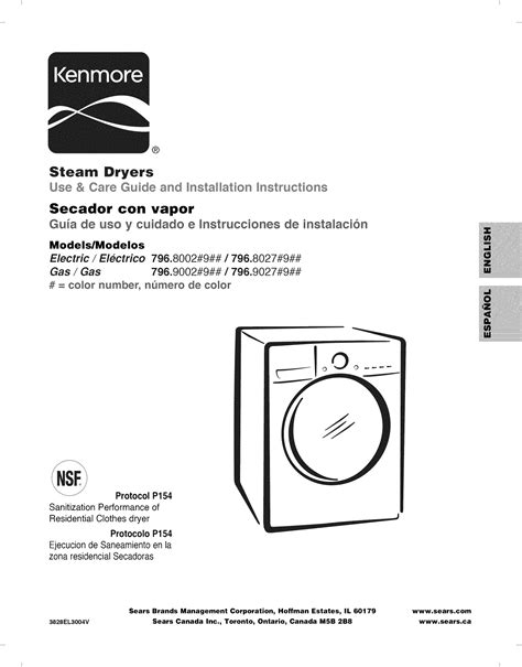 Always ensure the lint filter is properly installed before running the dryer. Running the dryer with a loose or missing lint filter may damage the dryer and articles in the dryer. Lint Filter. 22. View and Download Kenmore 796.8172 instruction manual online.. 